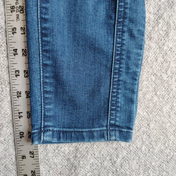 Prana Jeans Womens Size 4 (28x28) Blue Mid Rise Crop Capri W41180056 Carlotta - Picture 4 of 12